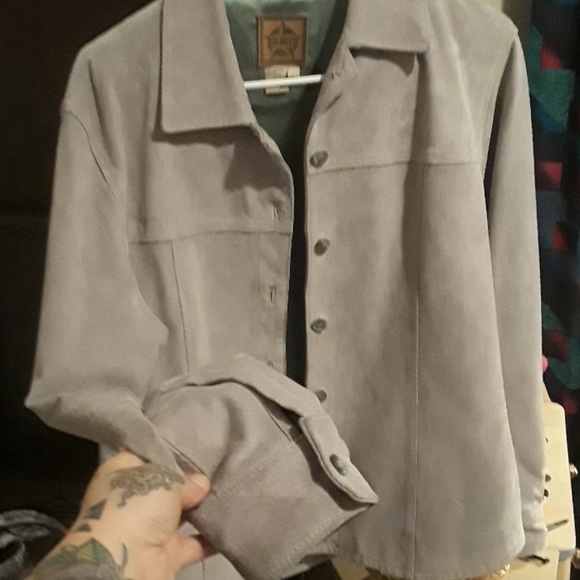 Jackets & Blazers - 100% genuine leather grey jacket